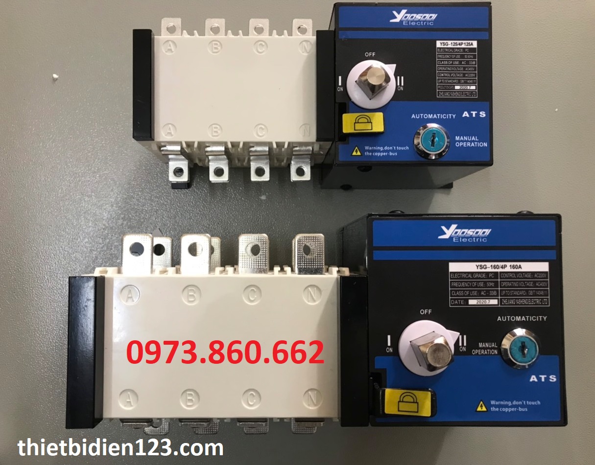 Ats 4p 250a - chuyển nguồn tự động 3 pha 4 cực 250a