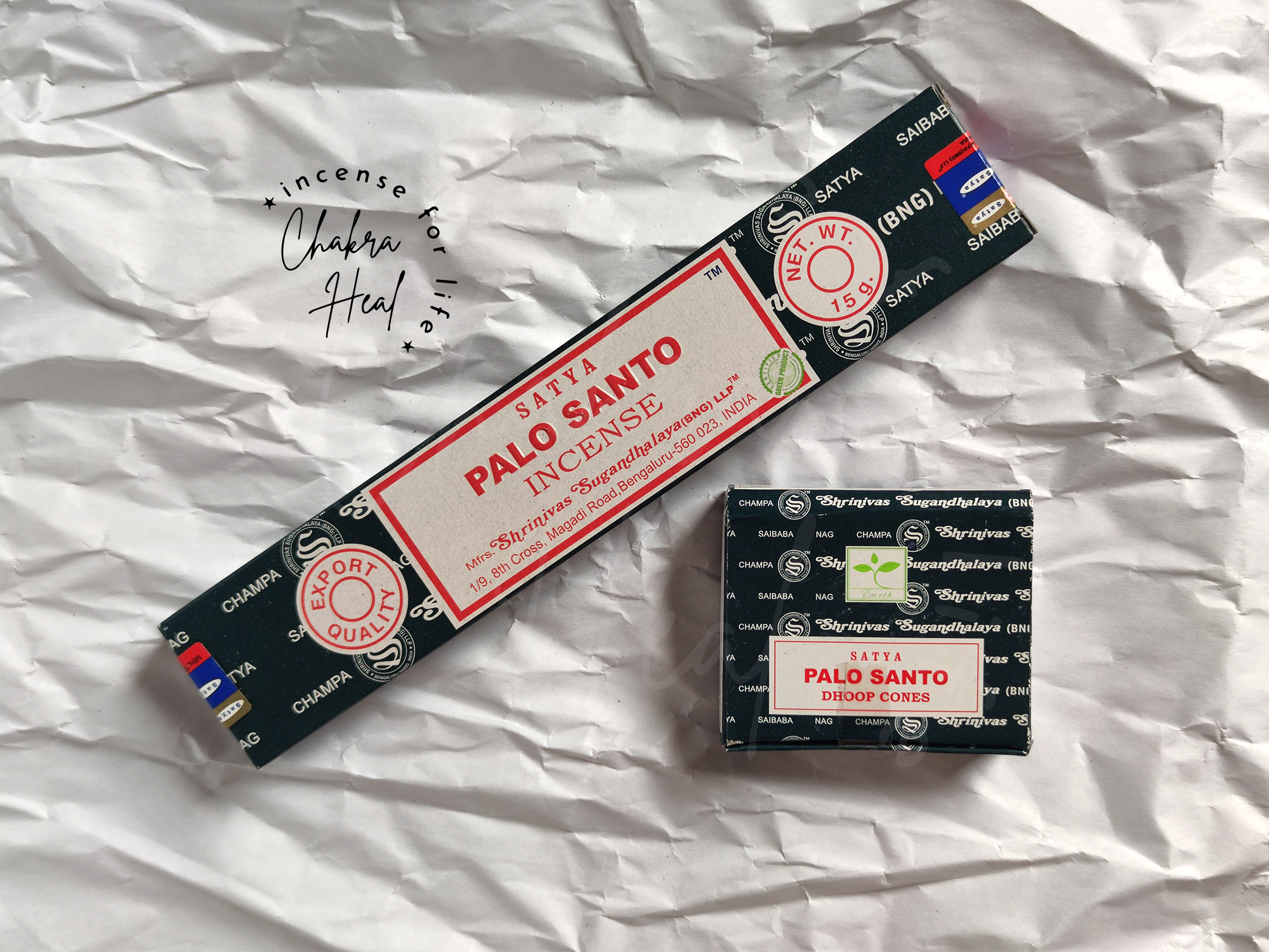 Palo santo satya incense - nhang thơm ấn độ - mùi hương giúp tăng cường sáng tạo và tập trung l chakra heal incense