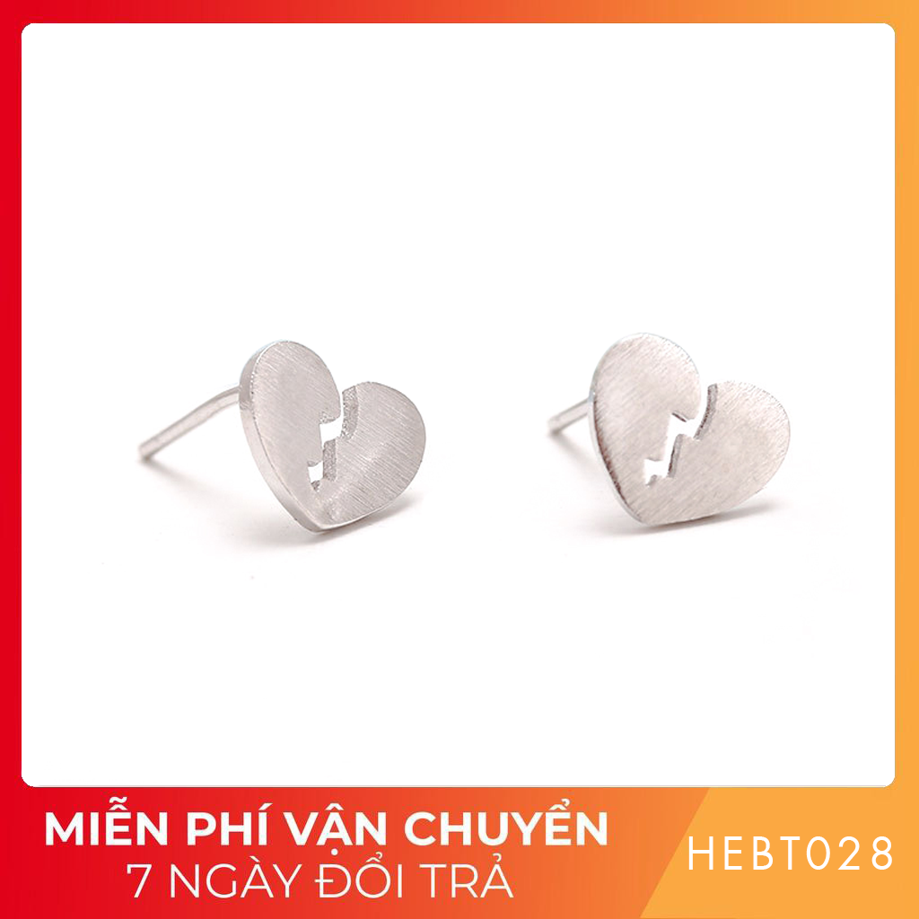 Bông hoa tai nữ bạc s925 cao cấp HEBT028 BH trọn đời [Hải Én Jewellry - trang sức vàng bạc đá quý cao cấp]
