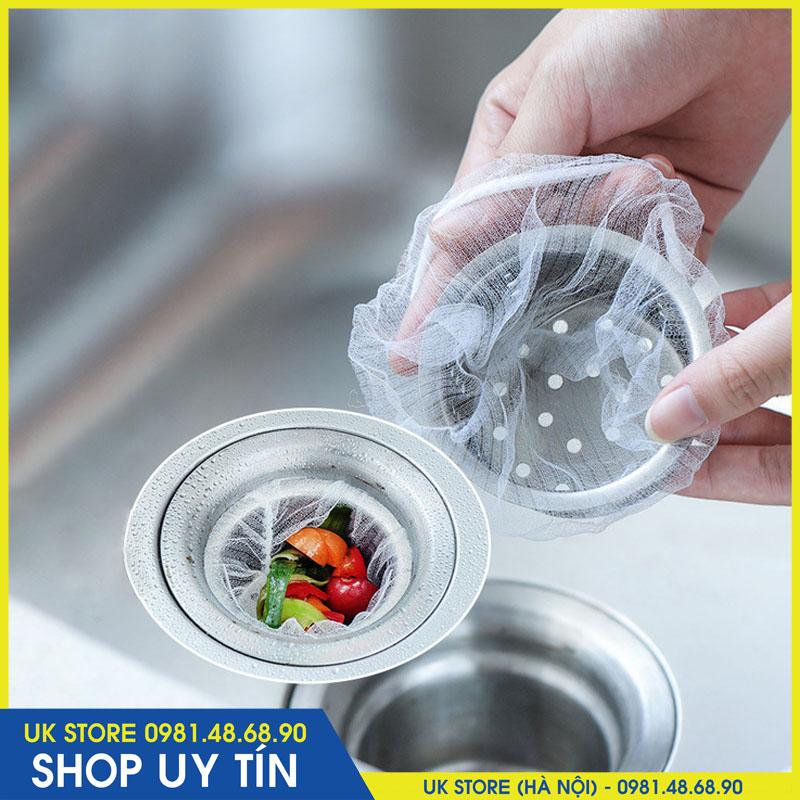 Combo 100 Túi Lọc Rác Bồn Rửa Chén Bát Dạng Chun Ôm