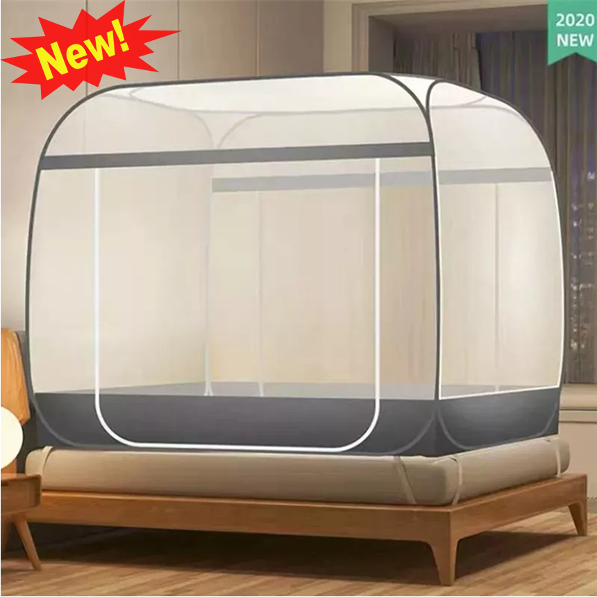 Mùng chụp tự bung chống muỗi cao cấp đỉnh rộng hàng việt nam loại 1m8 - 2m - màn chụp tự bung, màn chụp chống muỗi người lớn, màn chụp gia đình, màn chụp đi đã ngoại,