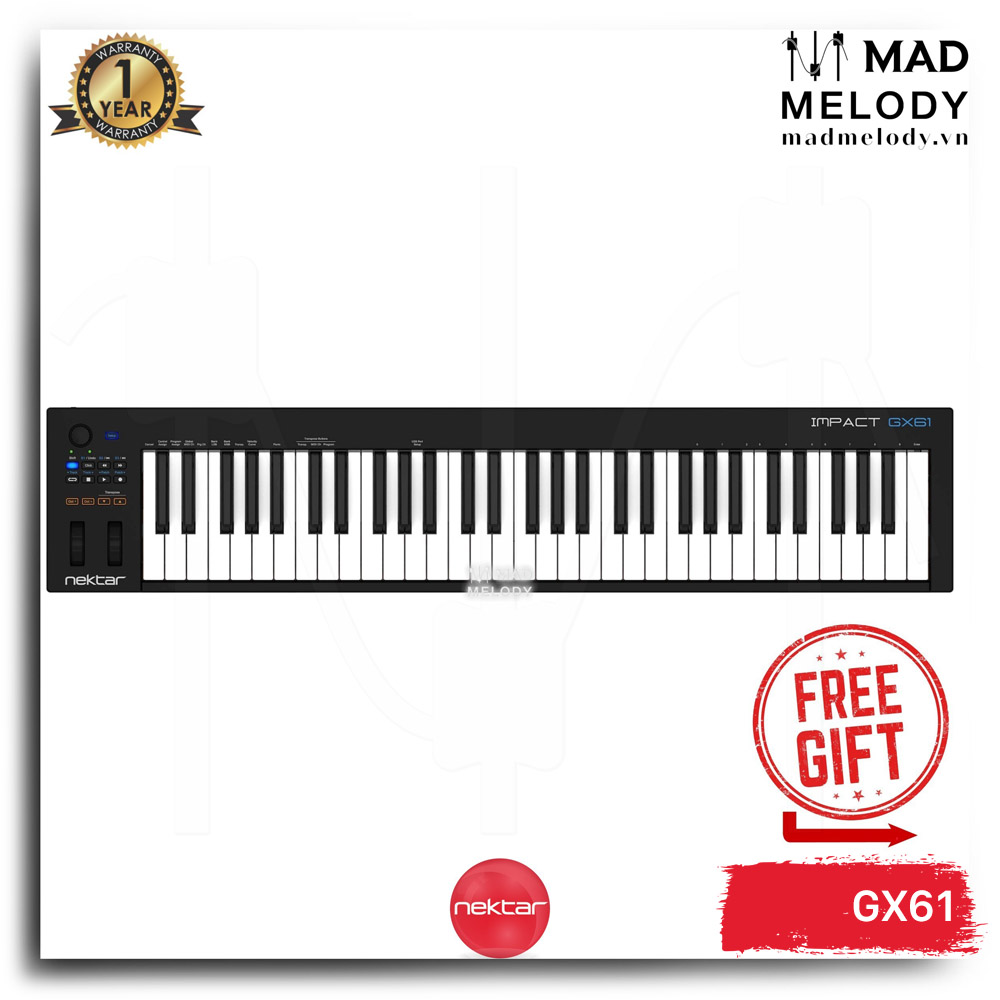 Nektar Impact GX61 Keyboard Controller (đàn soạn nhạc 61 phím NEW)
