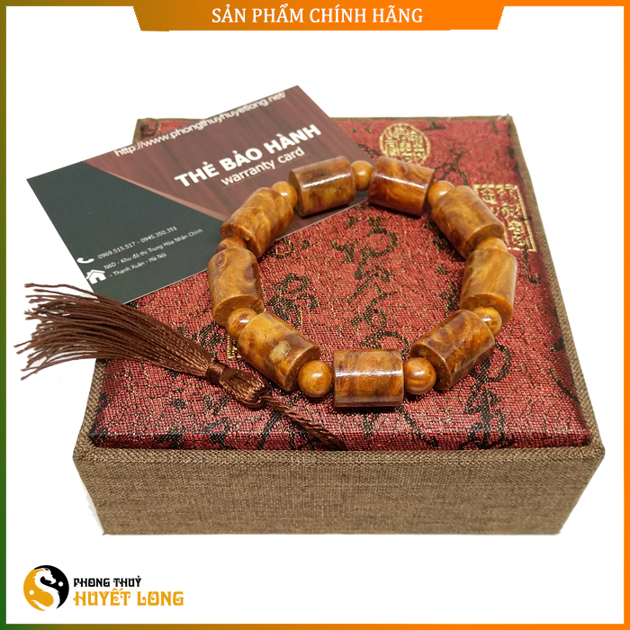 Vòng Tay Gỗ Huyết Long Đốt Trúc Nu, - Vòng Tay Phong Thủy Huyết Rồng
