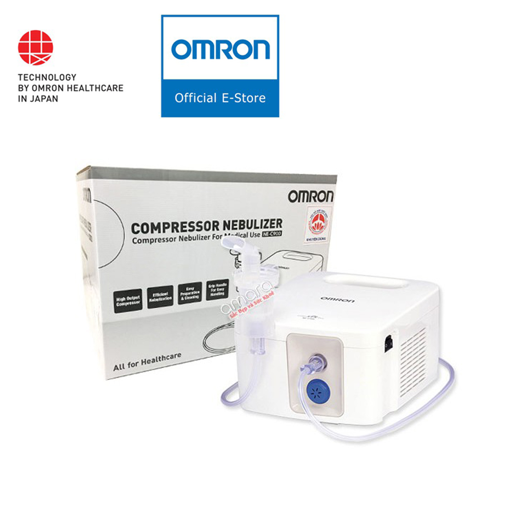 Máy xông mũi họng nén khí omron ne-c900 - hàng chính hãng nhật bản
