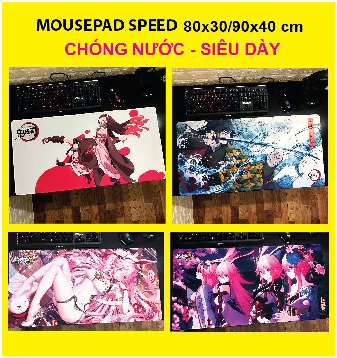 [HCM]Tấm lót chuột bàn di chuột mousepad game Anime Totoro cỡ lớn loại dày có chống nước