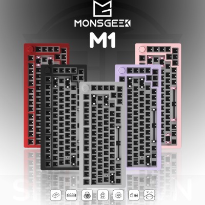 Bàn phím cơ Monsgeek M1 | KIT M1 | Case nhôm | RGB | Mạch xuôi | Hotswap | Gasket Mount