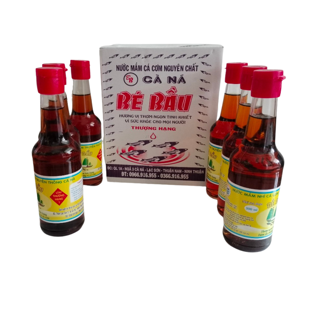 Thùng 6 chai Nước Mắm Bé Bầu| Chai 300ml| Loại thượng hạng 1