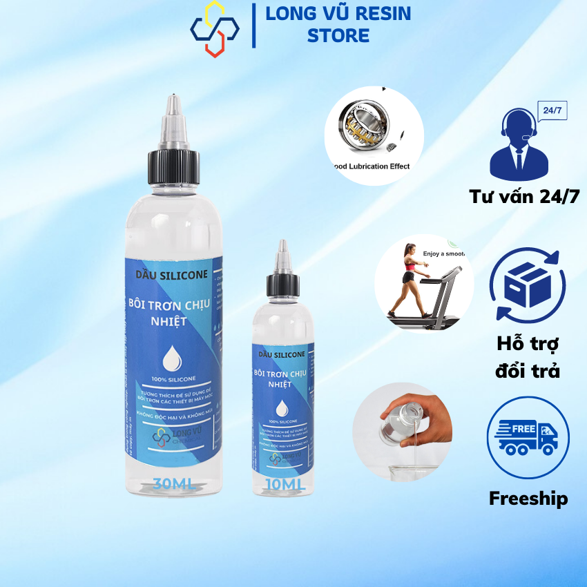 Dầu bôi trơn máy móc, dầu máy may, tra quạt, dầu silicon bôi trơn chịu nhiệt - Chai 10ml
