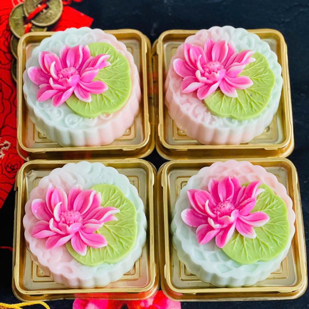 COMBO 3 MÓN DỤNG CỤ LÀM XÔI HOA ĐẬU HÌNH SEN CÁNH RŨ (VỈ 4 KHUÔN TRƠN + SILICON MẶT SEN + SILICON LÁ SEN)