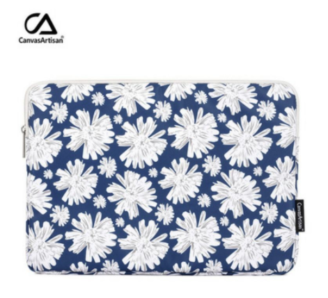 Túi chống sốc Laptop, Macbook Canvas Artisan Chính Hãng Hình Daisy chống sốc 6 chiều