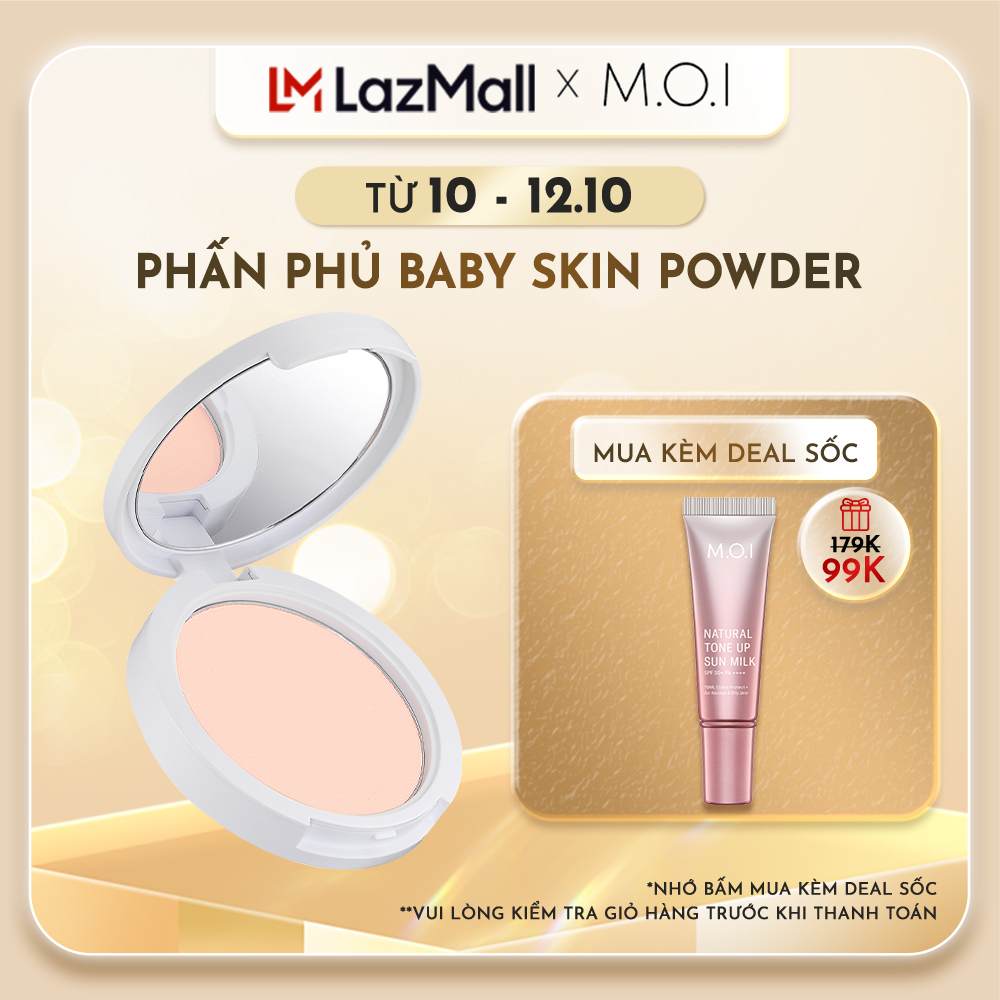 Phấn phủ m.o.i baby skin powder