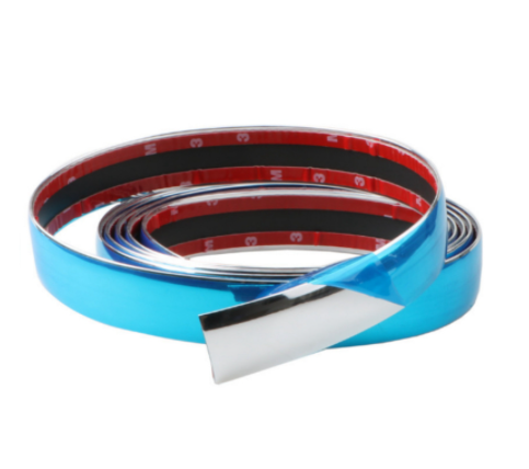 Nẹp mạ crom bản 10mm x15m ốp dán viền chân kính xe hơi ô tô