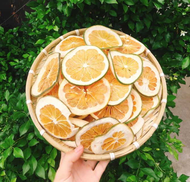 Bưởi sấy lạnh - Trà Detox giảm cân - Khối lượng 200gram