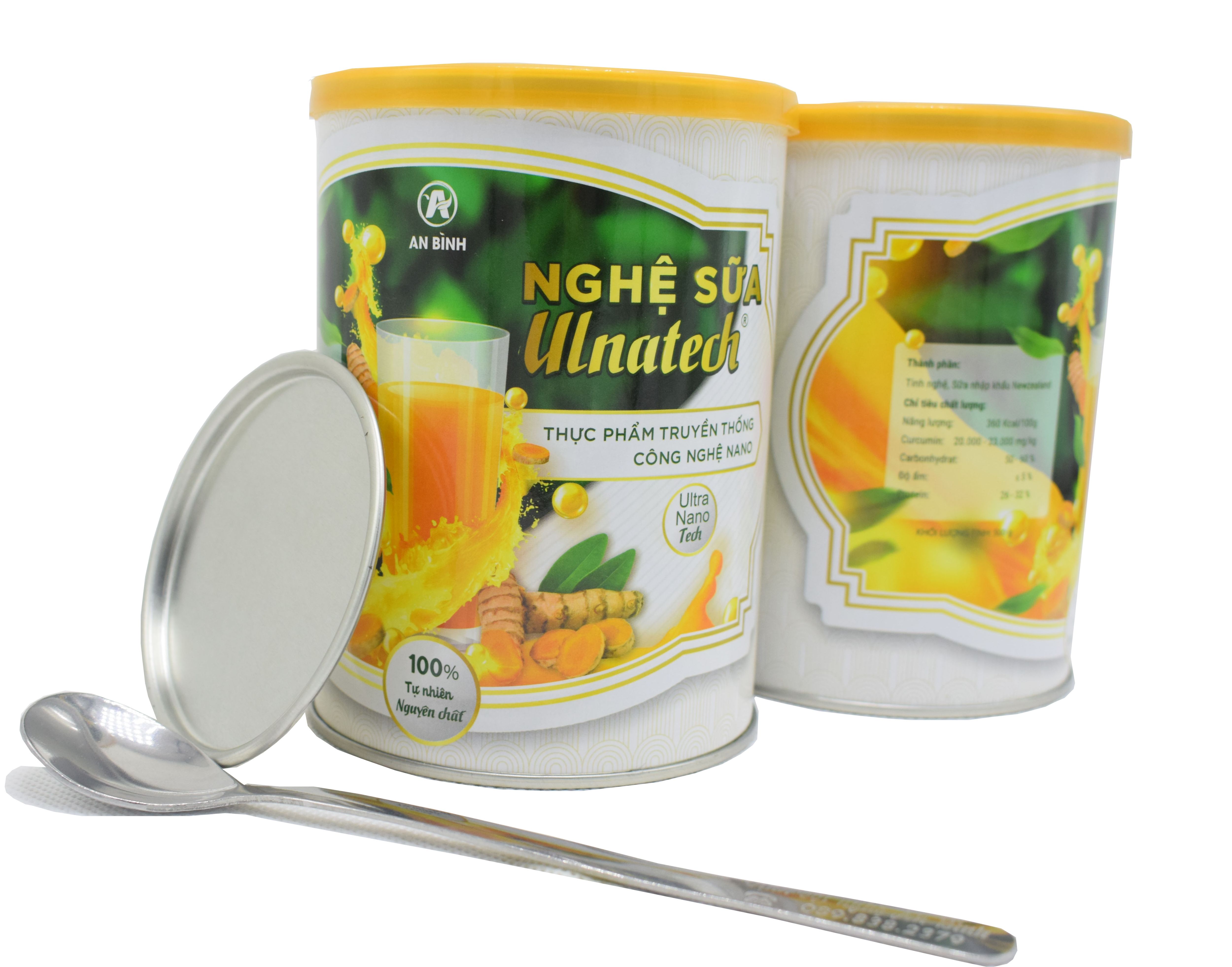 Combo 2 lon nghệ sữa nano ulnatech
