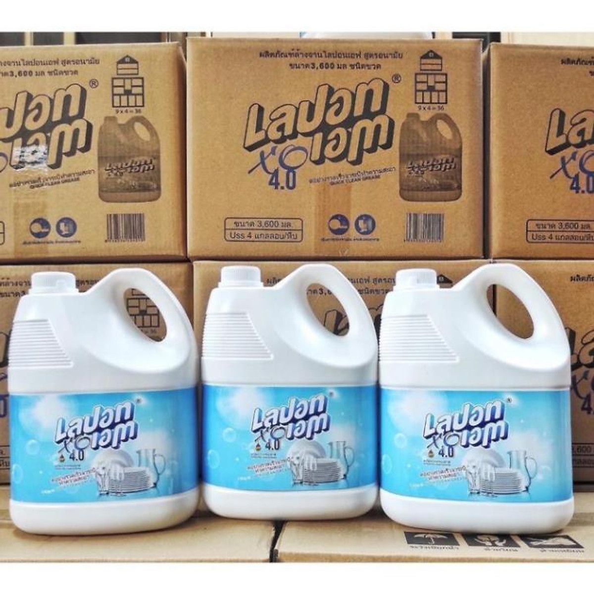 Nước rửa chén bát thái lan 3600ml- nước rửa bát thái, nước rửa chén bát thái lan 3600m, nước rửa chén thái lan 3600ml sạch mọi vết dầu mỡ