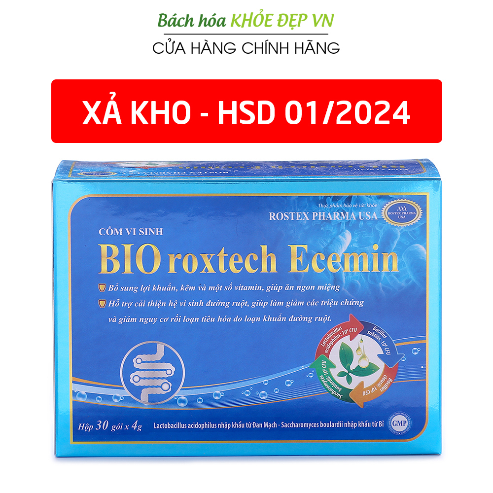 Cốm vi sinh Bio Roxtech Ecemin bổ sung 4 tỷ lợi khuẩn giúp bé ăn ngon