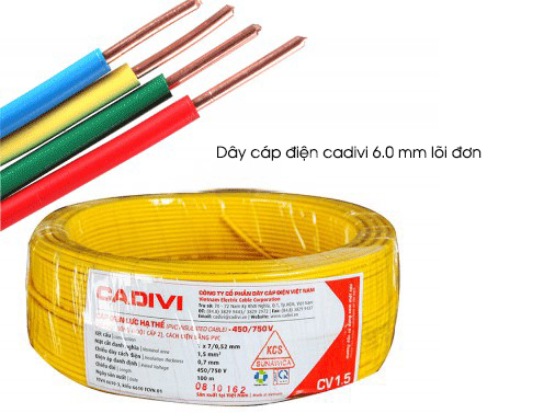 [HCM]Dây Điện Đơn Cadivi 1.5 vs 2.5