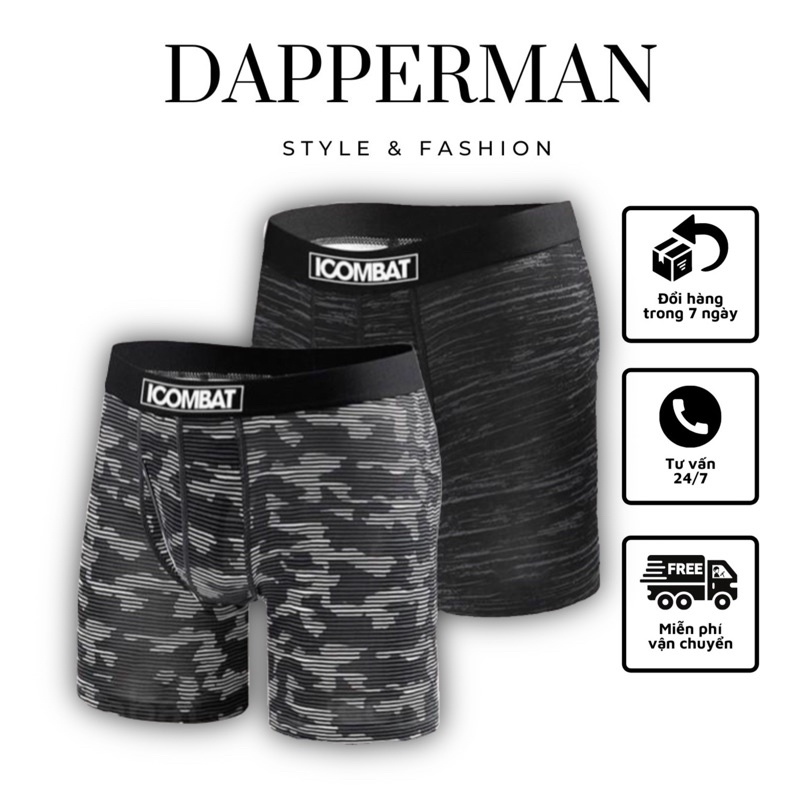 Quần legging ngắn hoạ tiết camo dành cho nam tập gym dapperman