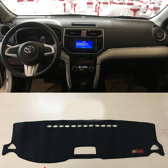 Thảm Taplo ô Tô toyota Rush  2018-2021 Loại 1 Chống Nóng 3 Lớp SX Việt Nam Chất Liệu Nhung Mịn Chống Trượt