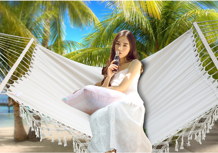 [HCM]Võng Tua Rua Khung Gỗ Tròn Lớn Võng Tua Rua Siêu To 140x200cm