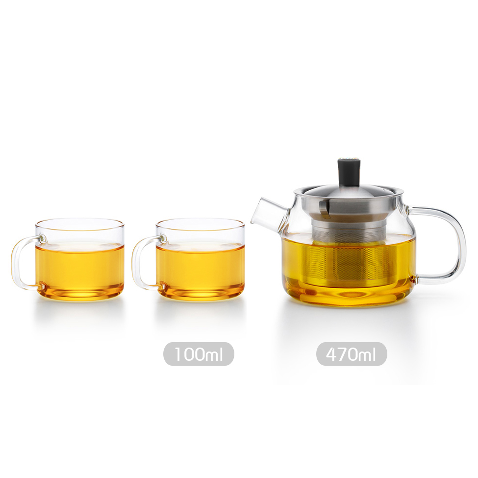 Combo bình lọc trà thủy tinh Samadoyo S048A209