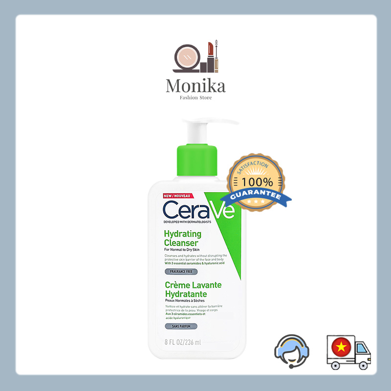 Sữa rửa mặt cerave hydrating cleanser 236ml