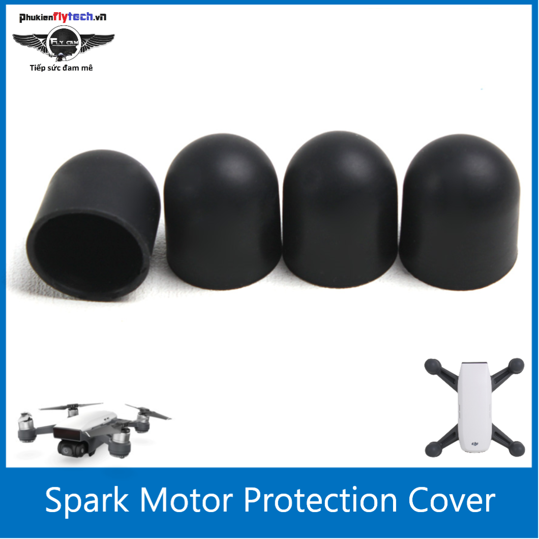 Chụp motor cho DJI Spark - Motor protection cover set for Spark - Chính hãng sunnylife - Phụ kiện bảo vệ cụm motor khỏi bụi bẩn, chống nước sau sử dụng - chất liệu bằng cao su.
