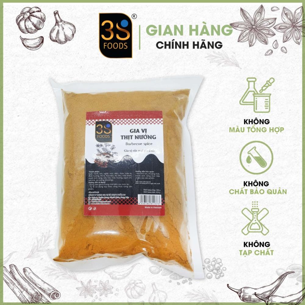 Gia vị thịt nướng 3S G500g(490g)