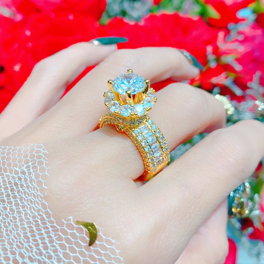 Nhẫn Nữ Đẹp Đính Đá Cao Cấp - N551 JURI SHOP - Cam kết không đen không dị ứng - Có đủ size cam kết đổi trả nếu không vừa