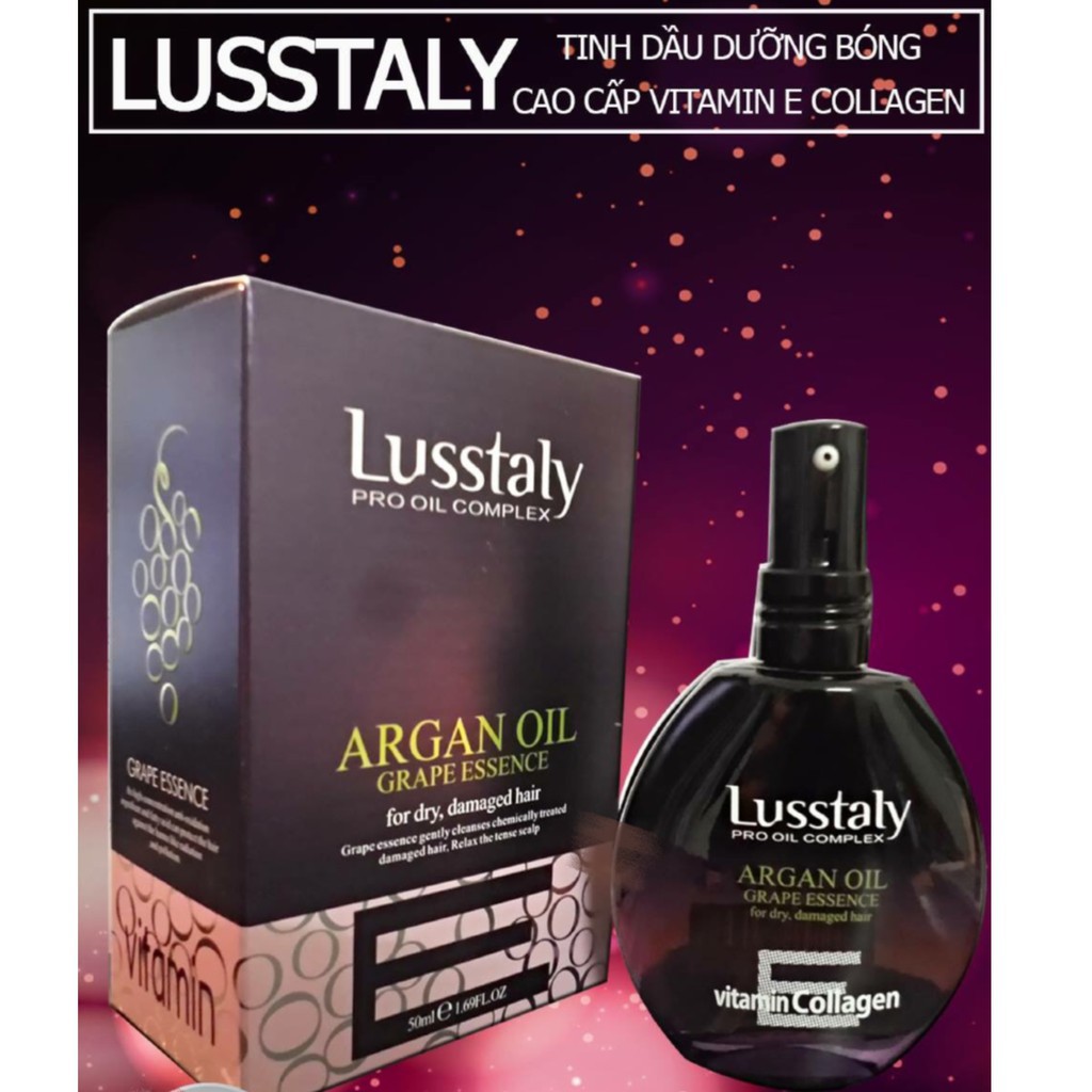 Tinh dầu dưỡng bóng tóc Lusstaly