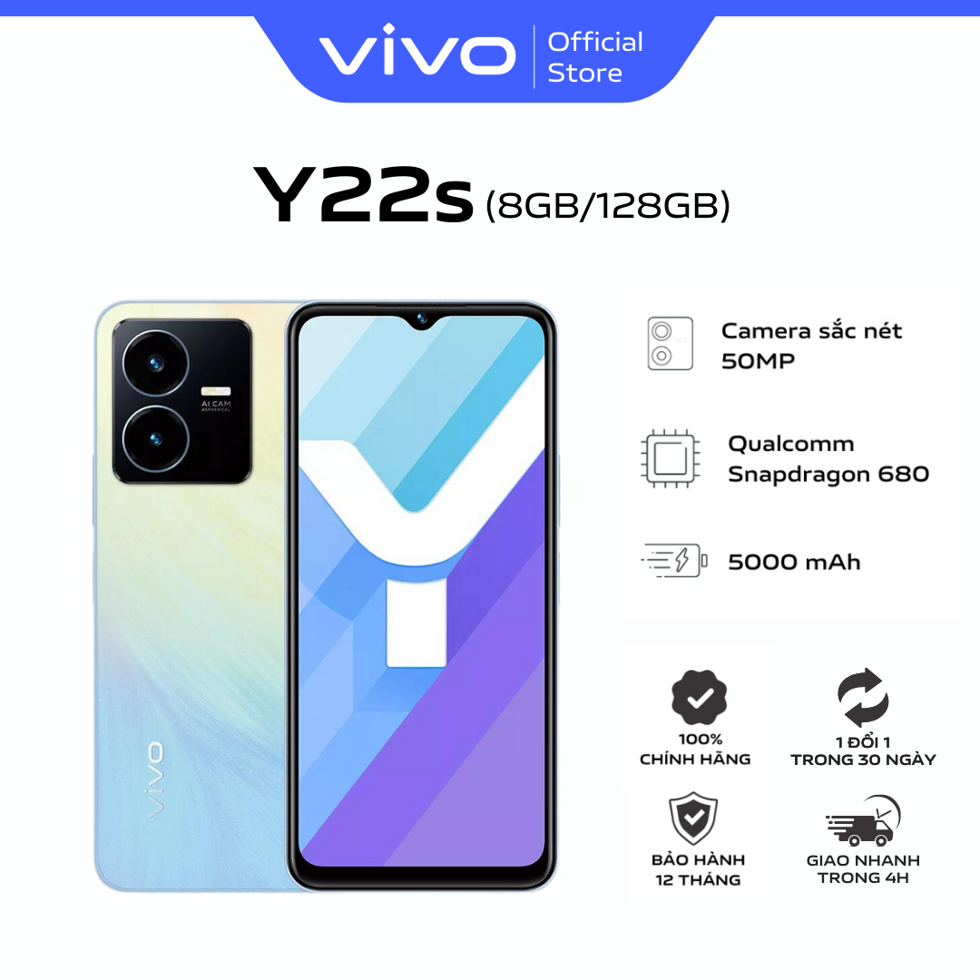 Điện thoại vivo Y22s - Hàng Chính Hãng