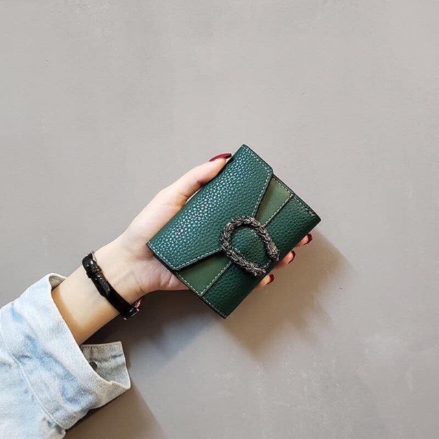 Ví ngắn mini nữ cầm tay đầu rồng
