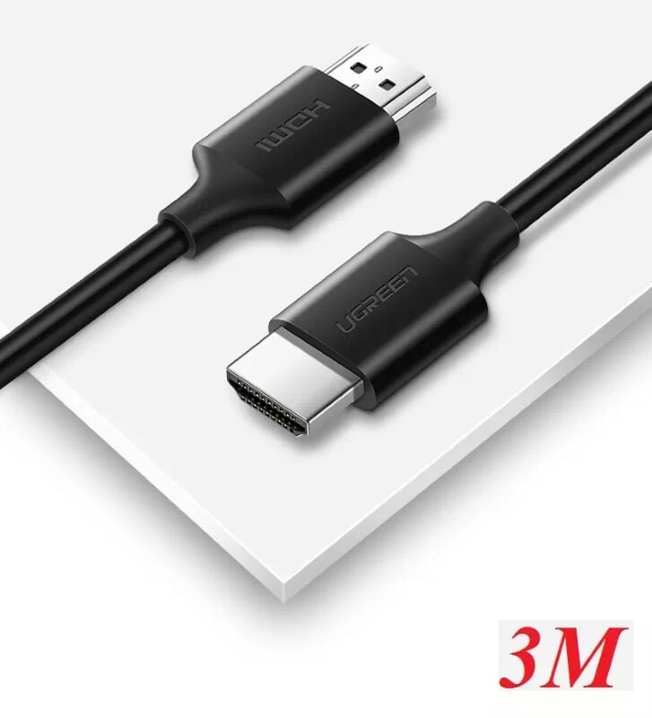 Ugreen 60176 3m màu đen cáp tín hiệu hdmi 2.0 hỗ trợ 4k2k đồng 100% hd134