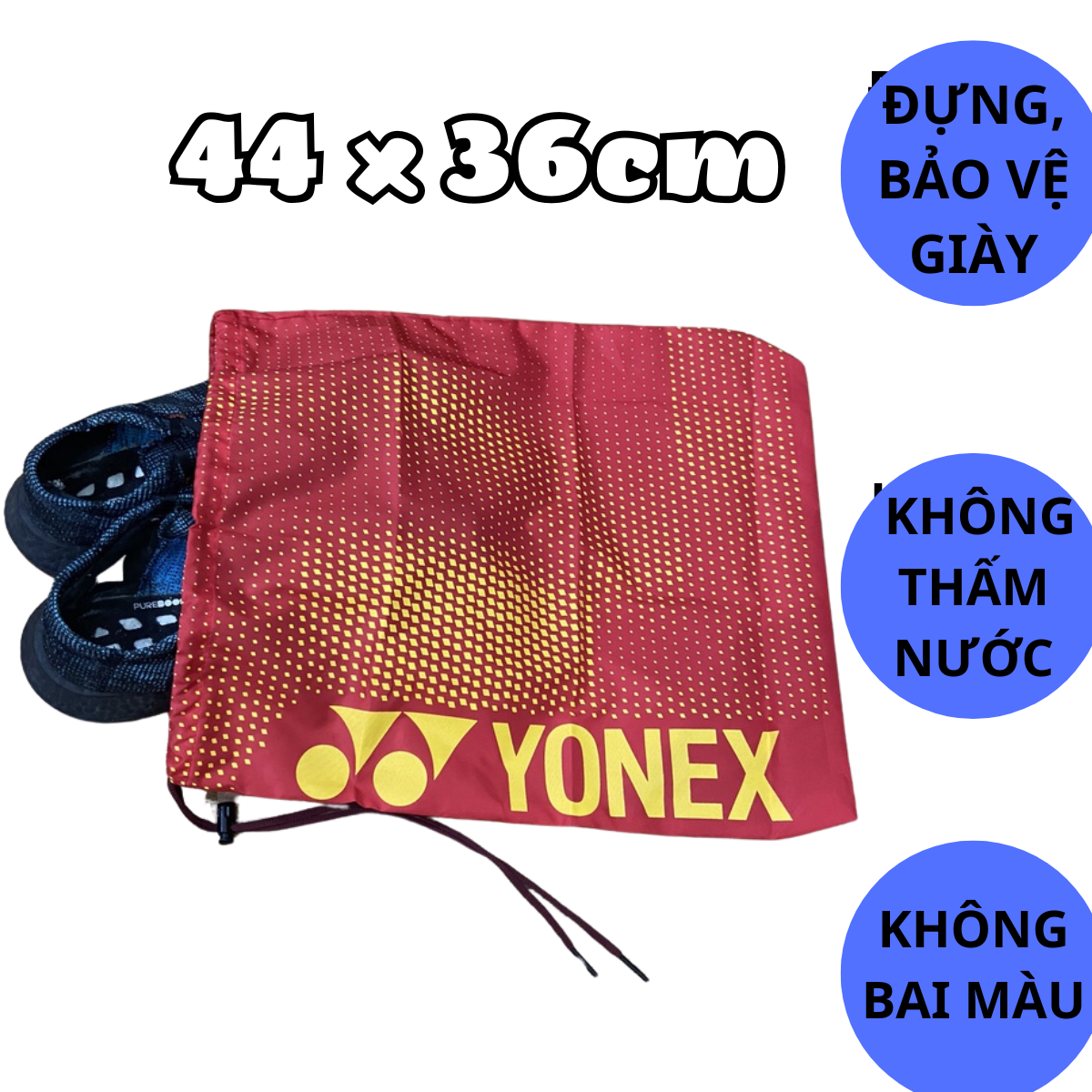Túi đựng giày Yonex - Túi nhung đựng vợt cầu lông