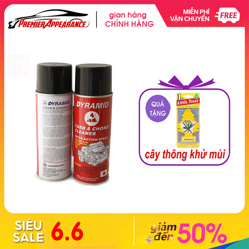 [Tặng Kèm Quà] Xịt Chế Hòa Khí Ô Tô, Xe Máy Dyramid, Camel Tẩy Rửa, Dung Dịch Vệ Sinh Chế Xe Công Nghệ Nhật Bản