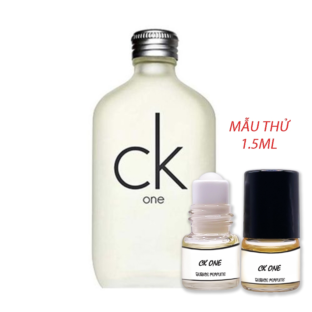 Tinh dầu nước hoa Unisex Ck ONE dạng lăn mini 1.5ml mẫu thử hàng cao cấp 20 mùi nước hoa nam nữ
