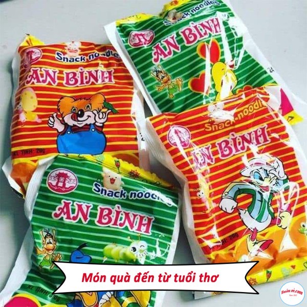 10 gói mì tôm trẻ em an bình thơm ngon giòn rụm