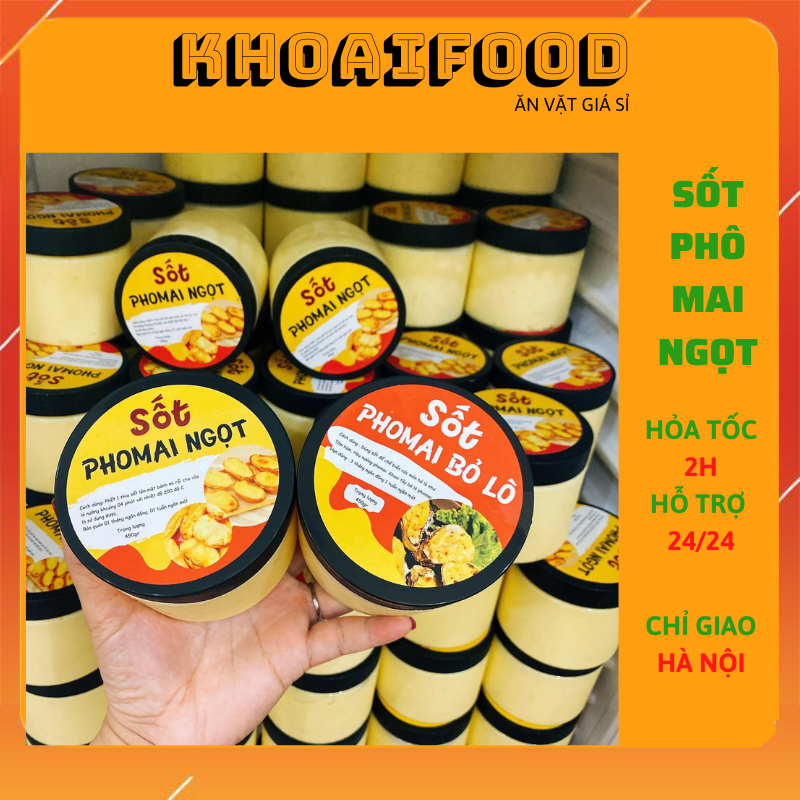 Sốt phô mai ngọt làm nguyên liệu nấu ăn ( hũ 450gr )