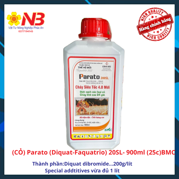 (CỎ) Parato (Diquat-Faquatrio) 20SL- 900ml (25c) BMC