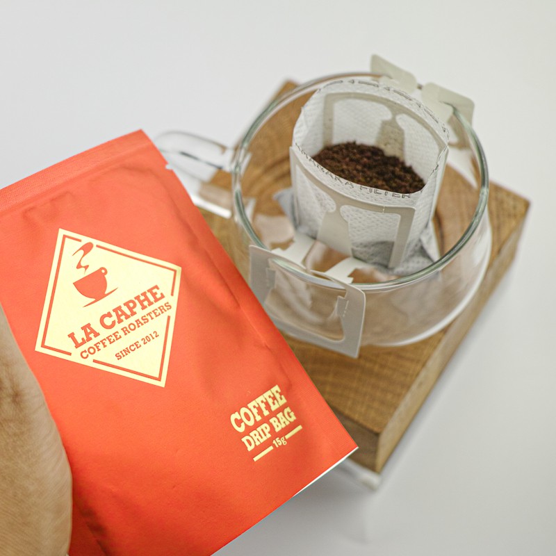 Cà Phê Túi Lọc Drip Coffee Gói Lẻ - 100% Cà Phê Arabica Rang Xay