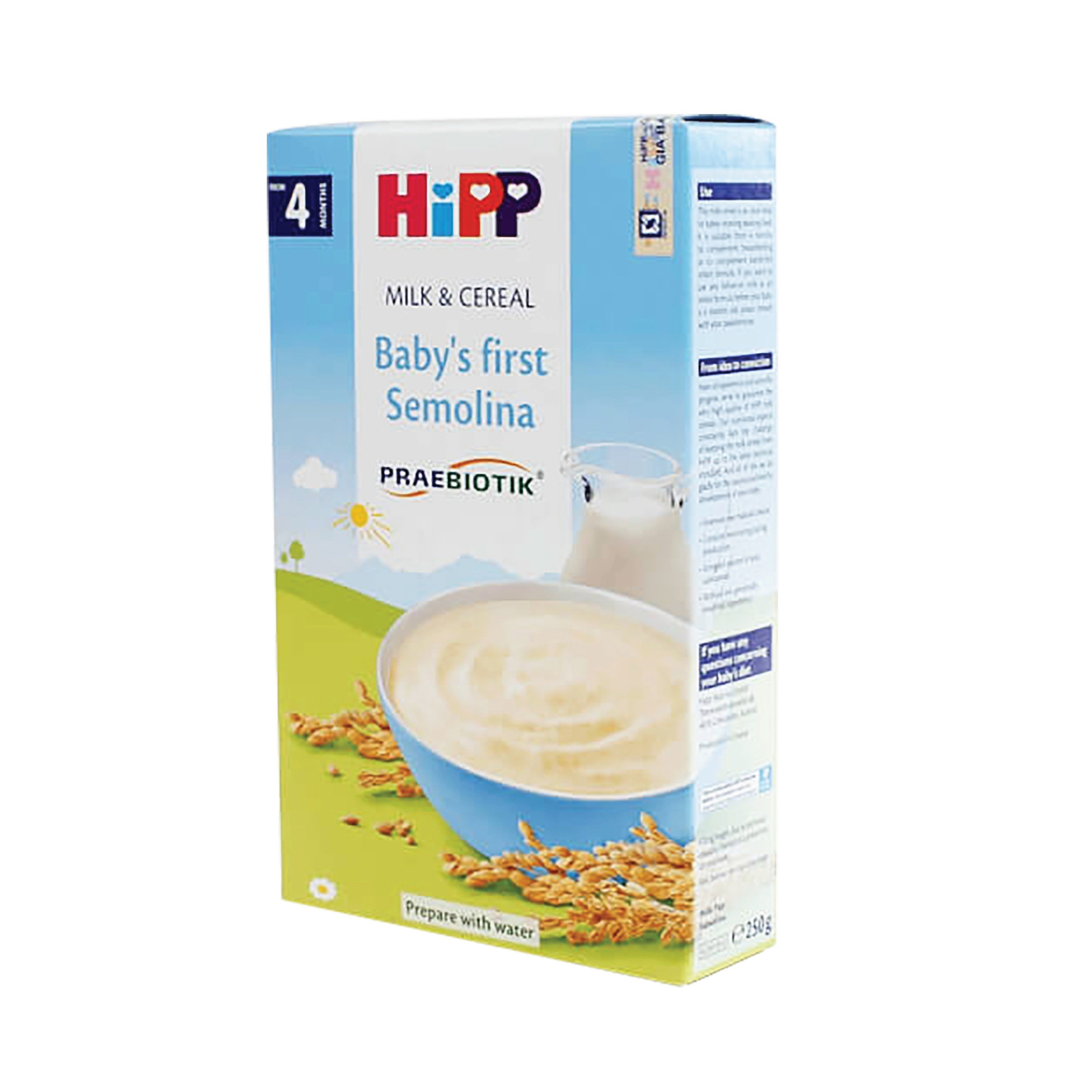 Bột sữa DD HiPP bổ sung Praebiotik - Bột ăn dặm khởi đầu Semolina 250g