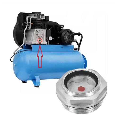 Nắp Kính Quan Sát Mức Dầu Đường Kính 30mm Hợp Kim Ren 30x1.5mm Cửa Sổ Quan Sát Lượng Dầu Cho Máy Nén Khí Máy Công Cụ Linh Kiện