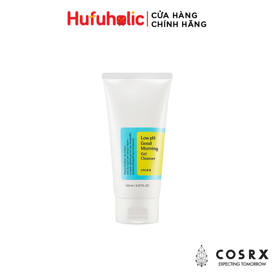 COSRX- Sữa rửa mặt tạo bọt tràm trà cho da dầu mụn Low pH Good Morning Gel Cleaner