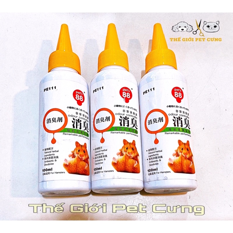 Dung dịch uống khử mùi hôi nước tiểu hamster thỏ bọ nhím sóc