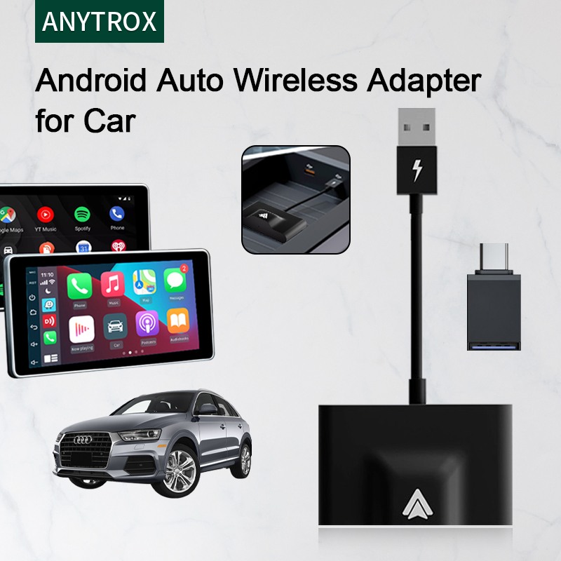 Anytrox đen kích hoạt usb adapter apple iphone carplay/android adapter không dây ô tô kích hoạt màn hình gốc màn hình adapter