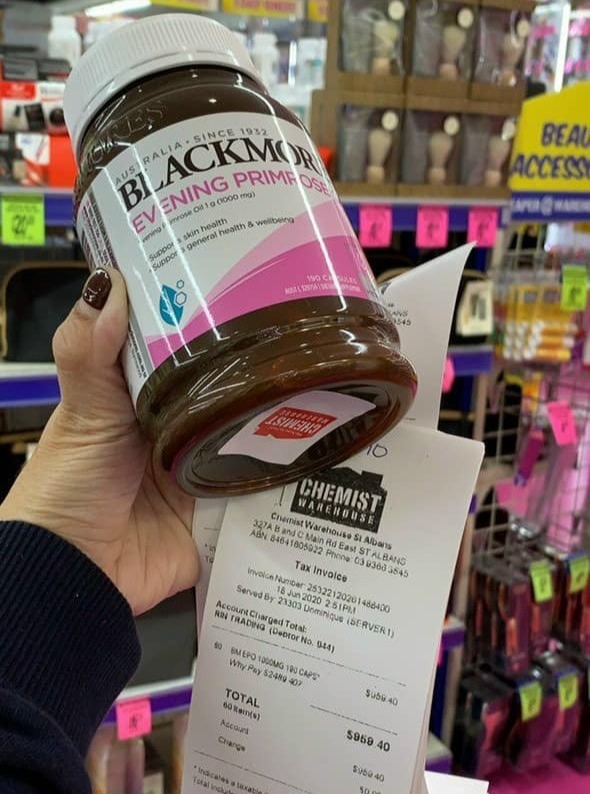 Tinh dầu hoa anh thảo blackmore evening primrose oil của úc - 190v