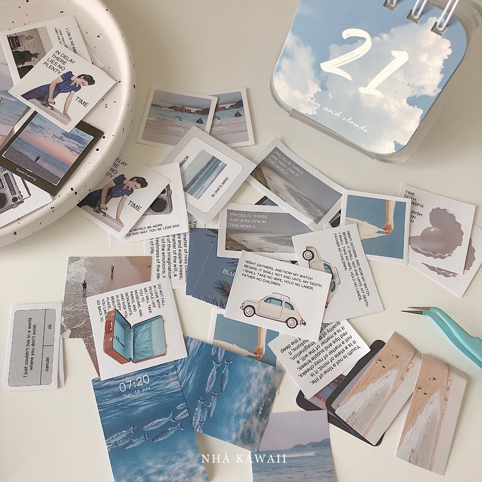 Set sticker pack Fragment of Life dán trang trí sổ, dụng cụ