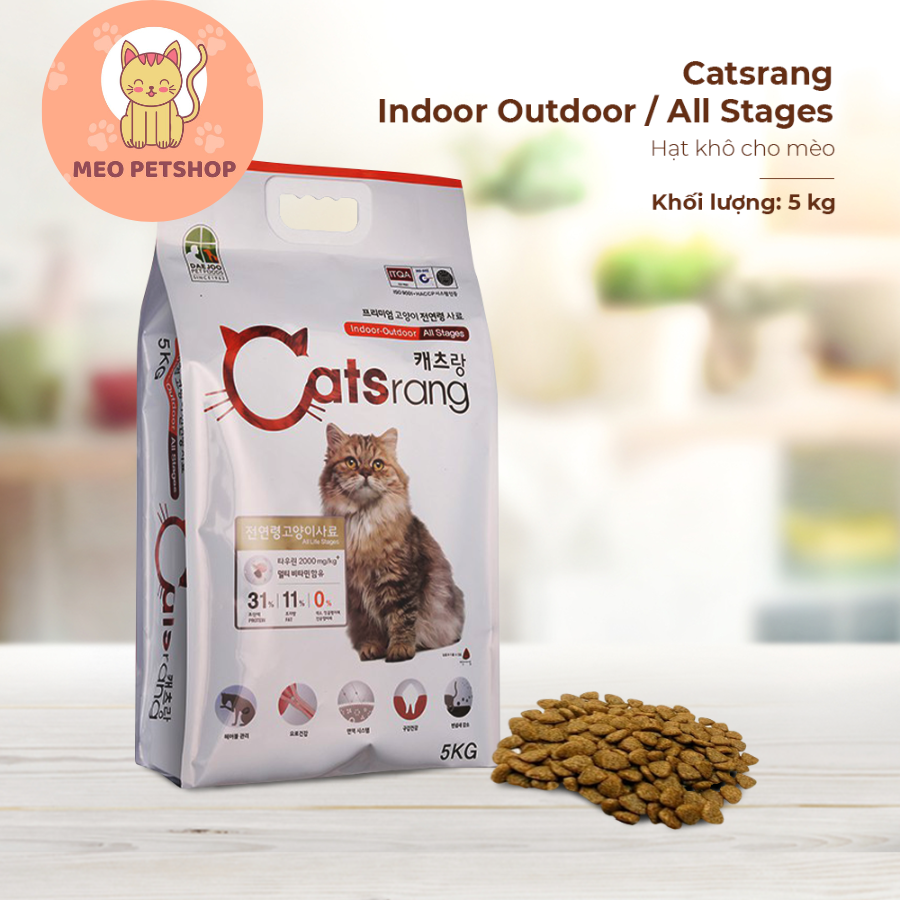 Hạt khô cho mèo catsrang catrang túi từ 1kg - 5kg