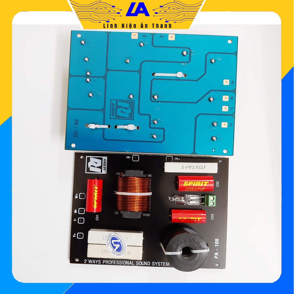 Phân tần loa 1 bass 1 treble pt108 2w