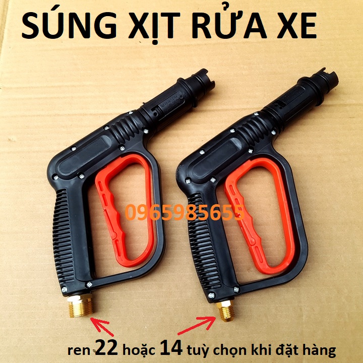 Vòi Xịt Rửa Xe, Súng Rửa Xe Áp Lực Ca, Súng Xịt Rửa Xe Cho Máy Rửa Xe Ren 22mm,14mm Sung Rửa Xe Tăng Áp Ren Rửa Xe Cao Áp Sung Rửa Xe Áp Lực Sung Rửa Xe Sung Rửa Xe